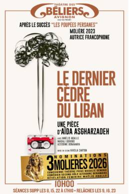 Le dernier cedre du liban - De Aïda Asgharzadeh - Theatre de l'oeuvre - Theatre des beliers avignon